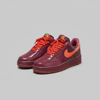 NIKE AF1  BURGUNDY ORANGE