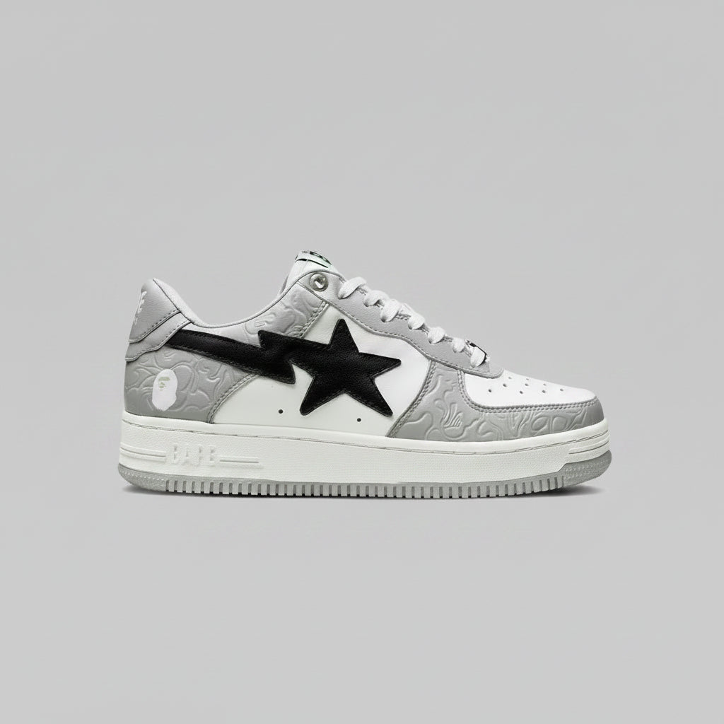 BAPE STA WHITE BLACK