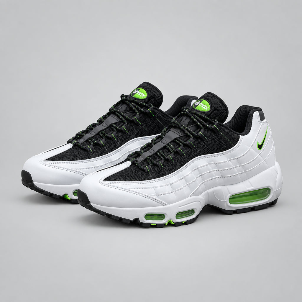 NIKE AIR MAX 95 WHITE BLACK GREEN